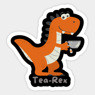 Tea Rex Sticker